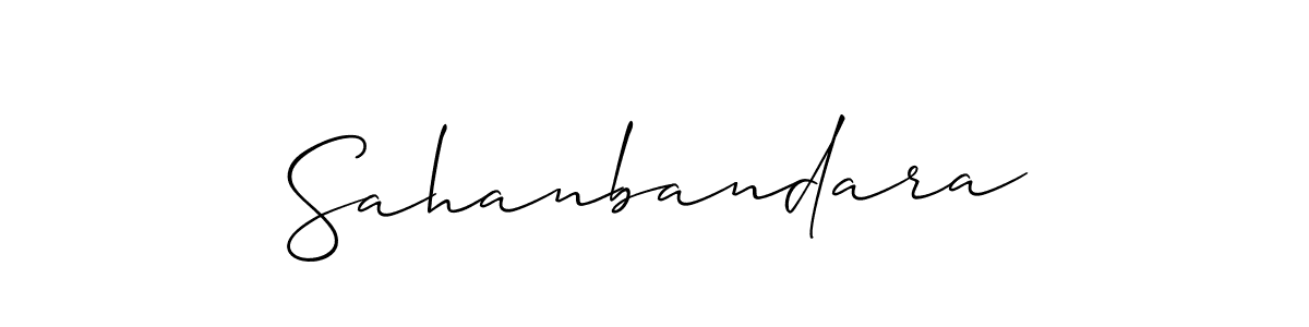 Once you've used our free online signature maker to create your best signature Allison_Script style, it's time to enjoy all of the benefits that Sahanbandara name signing documents. Sahanbandara signature style 2 images and pictures png