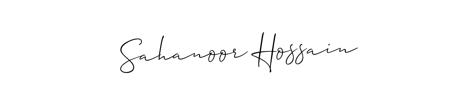 Similarly Allison_Script is the best handwritten signature design. Signature creator online .You can use it as an online autograph creator for name Sahanoor Hossain. Sahanoor Hossain signature style 2 images and pictures png