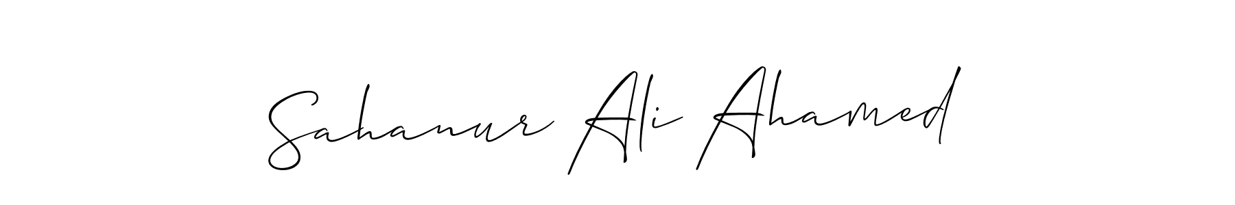 See photos of Sahanur Ali Ahamed official signature by Spectra . Check more albums & portfolios. Read reviews & check more about Allison_Script font. Sahanur Ali Ahamed signature style 2 images and pictures png