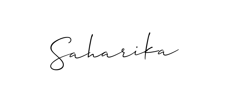 Once you've used our free online signature maker to create your best signature Allison_Script style, it's time to enjoy all of the benefits that Saharika name signing documents. Saharika signature style 2 images and pictures png