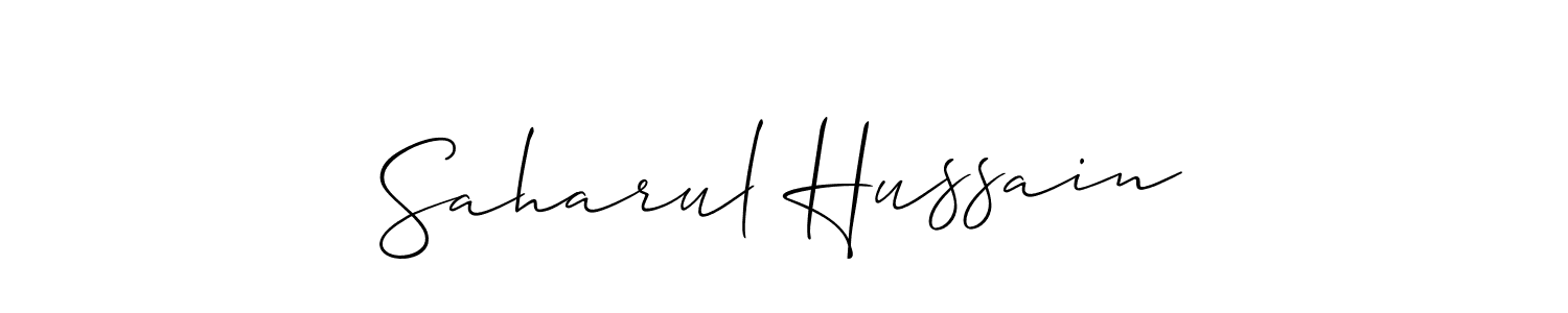 Make a beautiful signature design for name Saharul Hussain. Use this online signature maker to create a handwritten signature for free. Saharul Hussain signature style 2 images and pictures png