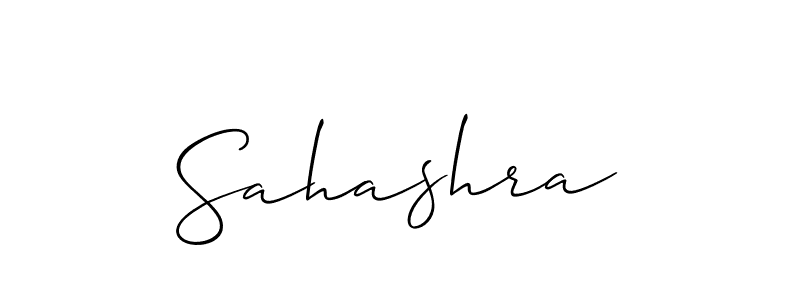 How to Draw Sahashra signature style? Allison_Script is a latest design signature styles for name Sahashra. Sahashra signature style 2 images and pictures png