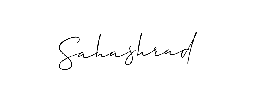 You should practise on your own different ways (Allison_Script) to write your name (Sahashrad) in signature. don't let someone else do it for you. Sahashrad signature style 2 images and pictures png