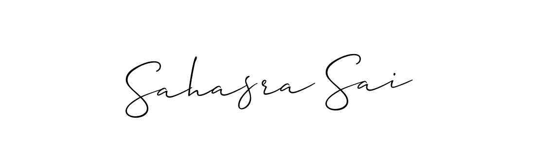 Make a short Sahasra Sai signature style. Manage your documents anywhere anytime using Allison_Script. Create and add eSignatures, submit forms, share and send files easily. Sahasra Sai signature style 2 images and pictures png