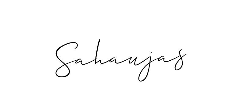 Also You can easily find your signature by using the search form. We will create Sahaujas name handwritten signature images for you free of cost using Allison_Script sign style. Sahaujas signature style 2 images and pictures png