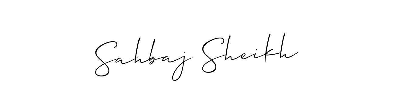 if you are searching for the best signature style for your name Sahbaj Sheikh. so please give up your signature search. here we have designed multiple signature styles  using Allison_Script. Sahbaj Sheikh signature style 2 images and pictures png