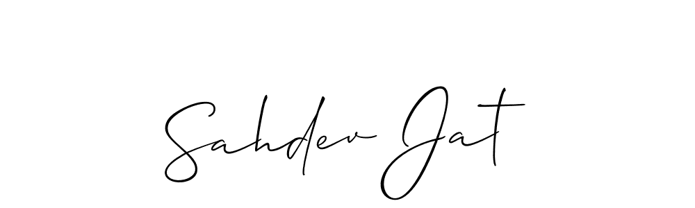 This is the best signature style for the Sahdev Jat name. Also you like these signature font (Allison_Script). Mix name signature. Sahdev Jat signature style 2 images and pictures png