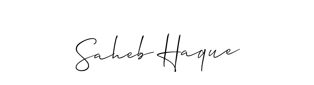 Check out images of Autograph of Saheb Haque name. Actor Saheb Haque Signature Style. Allison_Script is a professional sign style online. Saheb Haque signature style 2 images and pictures png
