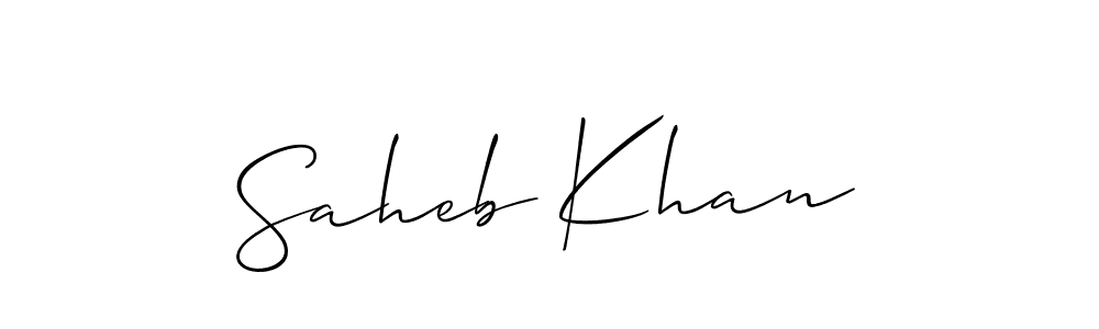 Check out images of Autograph of Saheb Khan name. Actor Saheb Khan Signature Style. Allison_Script is a professional sign style online. Saheb Khan signature style 2 images and pictures png
