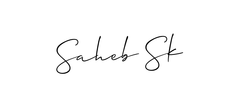 Once you've used our free online signature maker to create your best signature Allison_Script style, it's time to enjoy all of the benefits that Saheb Sk name signing documents. Saheb Sk signature style 2 images and pictures png