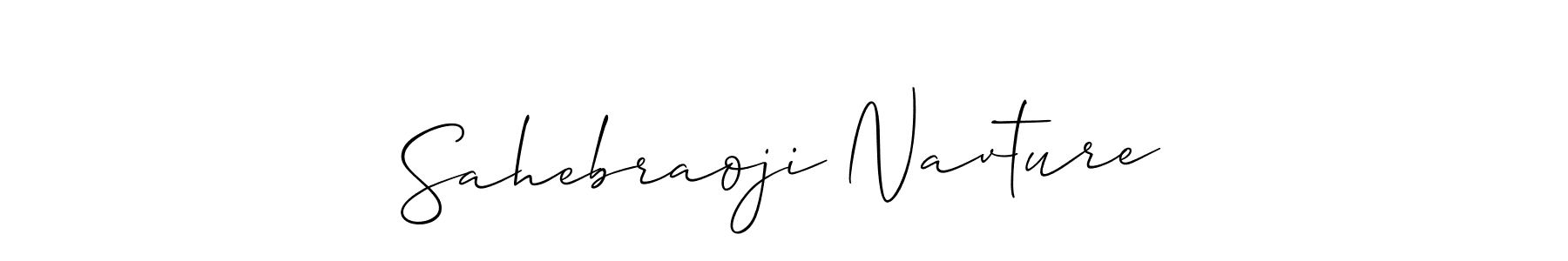 You can use this online signature creator to create a handwritten signature for the name Sahebraoji Navture. This is the best online autograph maker. Sahebraoji Navture signature style 2 images and pictures png