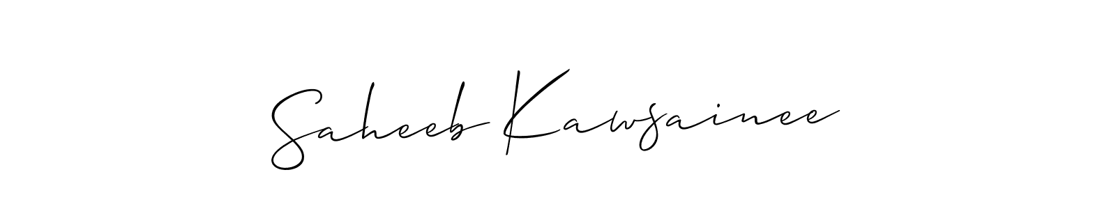 You can use this online signature creator to create a handwritten signature for the name Saheeb Kawsainee. This is the best online autograph maker. Saheeb Kawsainee signature style 2 images and pictures png