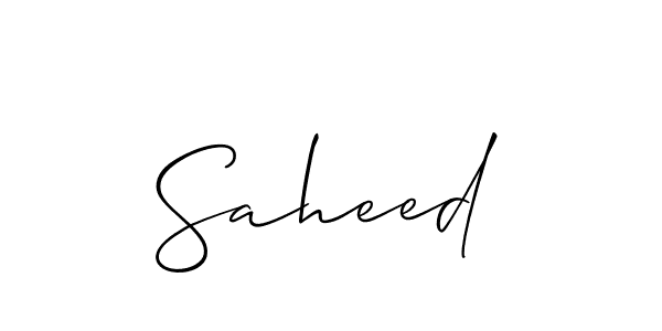 Also You can easily find your signature by using the search form. We will create Saheed name handwritten signature images for you free of cost using Allison_Script sign style. Saheed signature style 2 images and pictures png