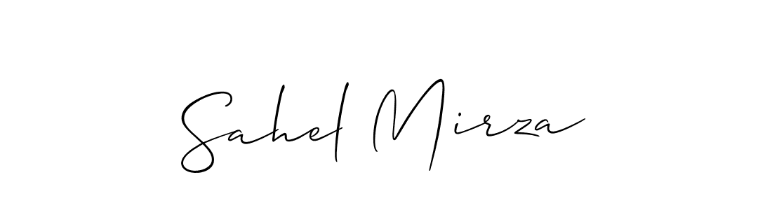 Similarly Allison_Script is the best handwritten signature design. Signature creator online .You can use it as an online autograph creator for name Sahel Mirza. Sahel Mirza signature style 2 images and pictures png