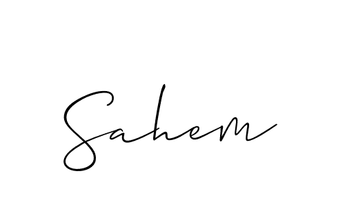 Here are the top 10 professional signature styles for the name Sahem. These are the best autograph styles you can use for your name. Sahem signature style 2 images and pictures png
