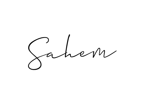 Here are the top 10 professional signature styles for the name Sahem. These are the best autograph styles you can use for your name. Sahem signature style 2 images and pictures png