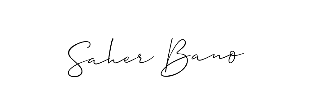Once you've used our free online signature maker to create your best signature Allison_Script style, it's time to enjoy all of the benefits that Saher Bano name signing documents. Saher Bano signature style 2 images and pictures png