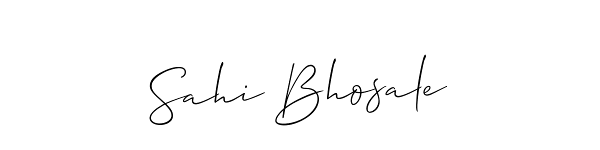 Best and Professional Signature Style for Sahi Bhosale. Allison_Script Best Signature Style Collection. Sahi Bhosale signature style 2 images and pictures png