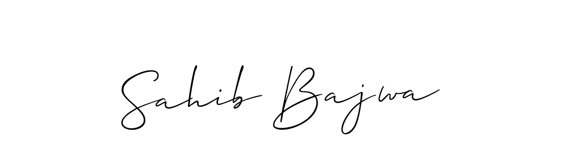 Similarly Allison_Script is the best handwritten signature design. Signature creator online .You can use it as an online autograph creator for name Sahib Bajwa. Sahib Bajwa signature style 2 images and pictures png