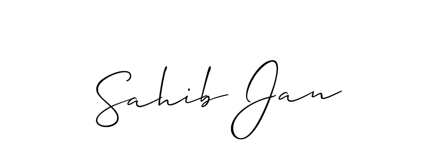 if you are searching for the best signature style for your name Sahib Jan. so please give up your signature search. here we have designed multiple signature styles  using Allison_Script. Sahib Jan signature style 2 images and pictures png