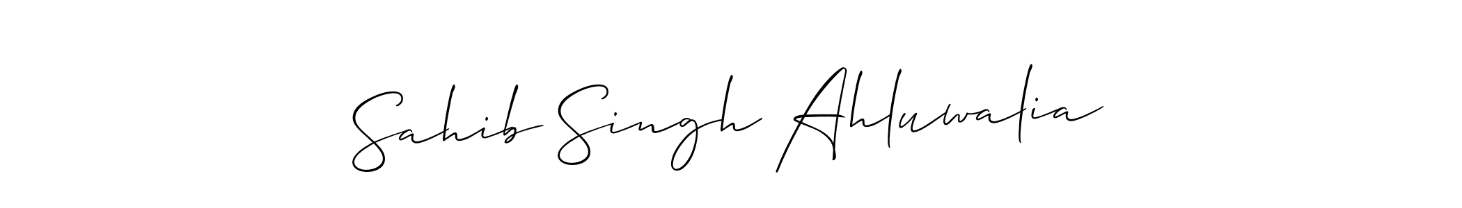 Once you've used our free online signature maker to create your best signature Allison_Script style, it's time to enjoy all of the benefits that Sahib Singh Ahluwalia name signing documents. Sahib Singh Ahluwalia signature style 2 images and pictures png