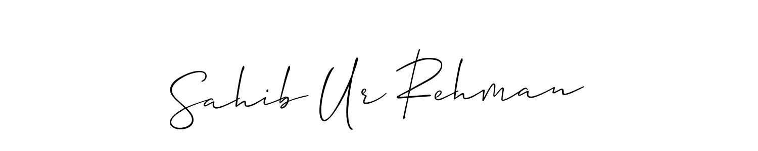Also we have Sahib Ur Rehman name is the best signature style. Create professional handwritten signature collection using Allison_Script autograph style. Sahib Ur Rehman signature style 2 images and pictures png