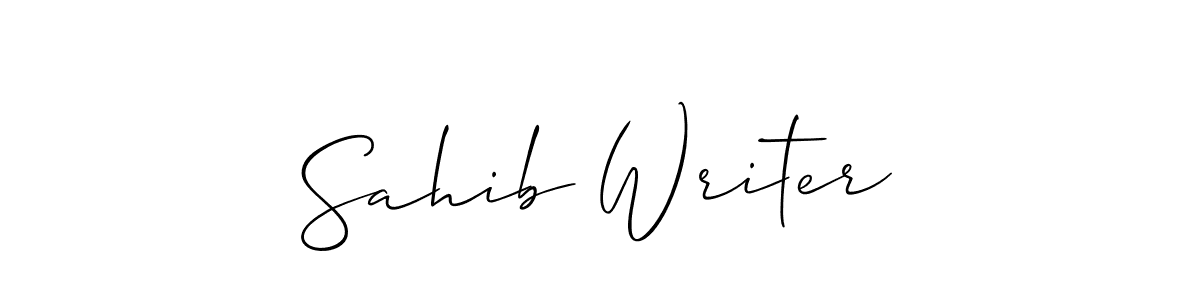 You can use this online signature creator to create a handwritten signature for the name Sahib Writer. This is the best online autograph maker. Sahib Writer signature style 2 images and pictures png