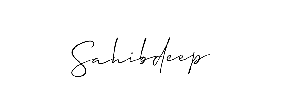 How to Draw Sahibdeep signature style? Allison_Script is a latest design signature styles for name Sahibdeep. Sahibdeep signature style 2 images and pictures png