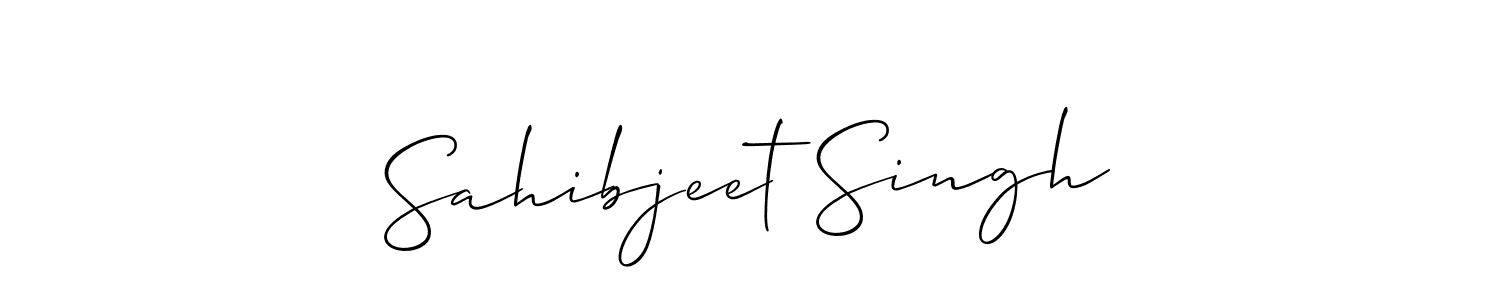 if you are searching for the best signature style for your name Sahibjeet Singh. so please give up your signature search. here we have designed multiple signature styles  using Allison_Script. Sahibjeet Singh signature style 2 images and pictures png