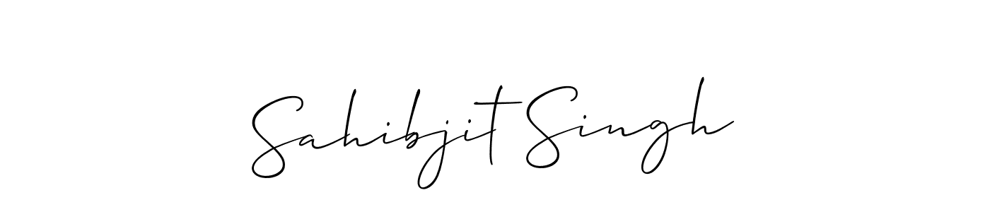 Also You can easily find your signature by using the search form. We will create Sahibjit Singh name handwritten signature images for you free of cost using Allison_Script sign style. Sahibjit Singh signature style 2 images and pictures png