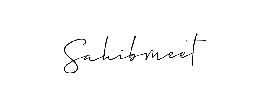 Best and Professional Signature Style for Sahibmeet. Allison_Script Best Signature Style Collection. Sahibmeet signature style 2 images and pictures png