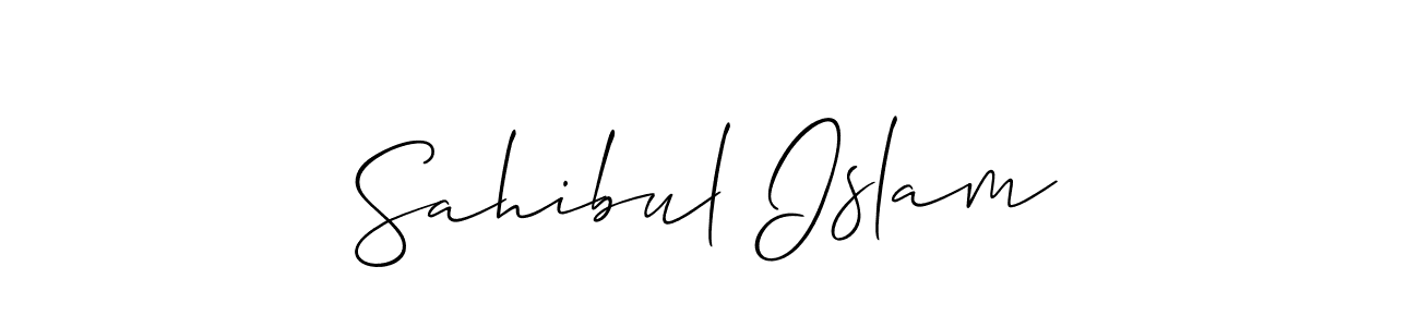 You should practise on your own different ways (Allison_Script) to write your name (Sahibul Islam) in signature. don't let someone else do it for you. Sahibul Islam signature style 2 images and pictures png