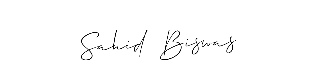Also You can easily find your signature by using the search form. We will create Sahid  Biswas name handwritten signature images for you free of cost using Allison_Script sign style. Sahid  Biswas signature style 2 images and pictures png