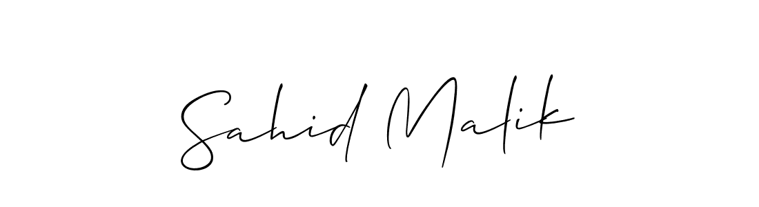 if you are searching for the best signature style for your name Sahid Malik. so please give up your signature search. here we have designed multiple signature styles  using Allison_Script. Sahid Malik signature style 2 images and pictures png