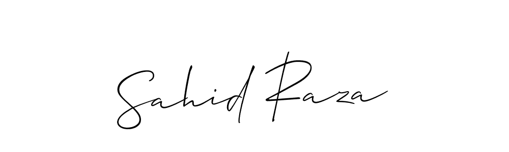 How to Draw Sahid Raza signature style? Allison_Script is a latest design signature styles for name Sahid Raza. Sahid Raza signature style 2 images and pictures png