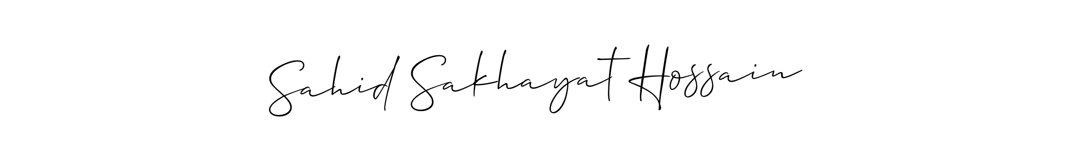 Similarly Allison_Script is the best handwritten signature design. Signature creator online .You can use it as an online autograph creator for name Sahid Sakhayat Hossain. Sahid Sakhayat Hossain signature style 2 images and pictures png