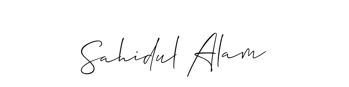 Create a beautiful signature design for name Sahidul Alam. With this signature (Allison_Script) fonts, you can make a handwritten signature for free. Sahidul Alam signature style 2 images and pictures png