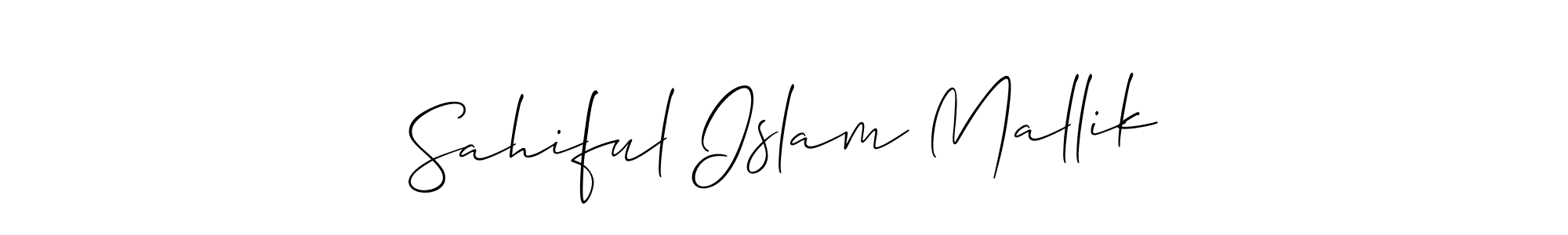 How to Draw Sahiful Islam Mallik signature style? Allison_Script is a latest design signature styles for name Sahiful Islam Mallik. Sahiful Islam Mallik signature style 2 images and pictures png