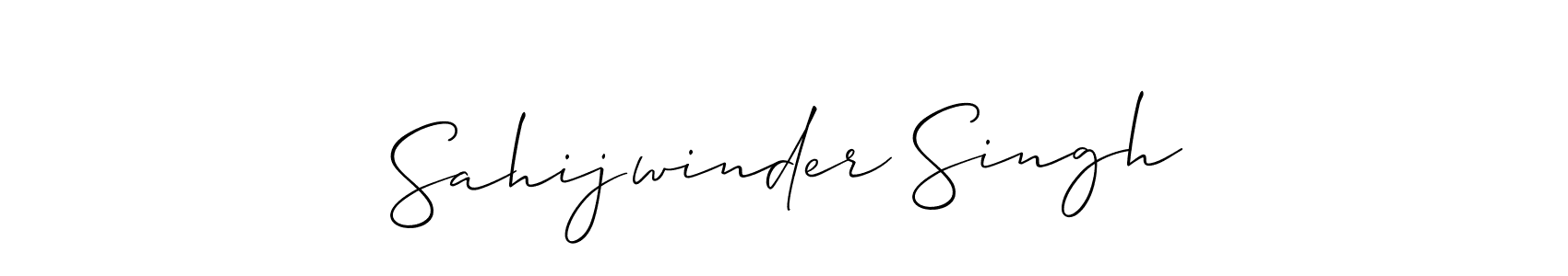 Also You can easily find your signature by using the search form. We will create Sahijwinder Singh name handwritten signature images for you free of cost using Allison_Script sign style. Sahijwinder Singh signature style 2 images and pictures png