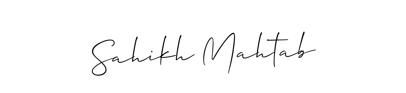 Make a beautiful signature design for name Sahikh Mahtab. Use this online signature maker to create a handwritten signature for free. Sahikh Mahtab signature style 2 images and pictures png