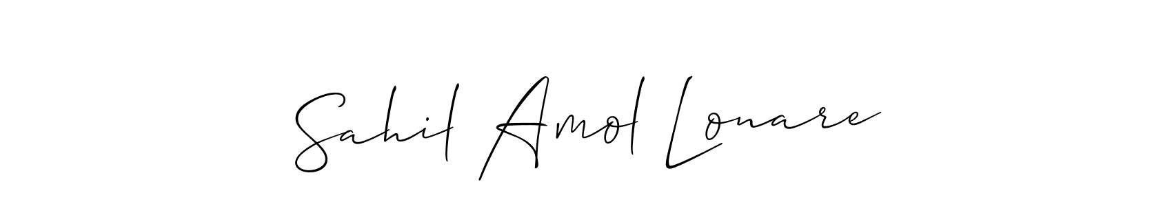 Check out images of Autograph of Sahil Amol Lonare name. Actor Sahil Amol Lonare Signature Style. Allison_Script is a professional sign style online. Sahil Amol Lonare signature style 2 images and pictures png