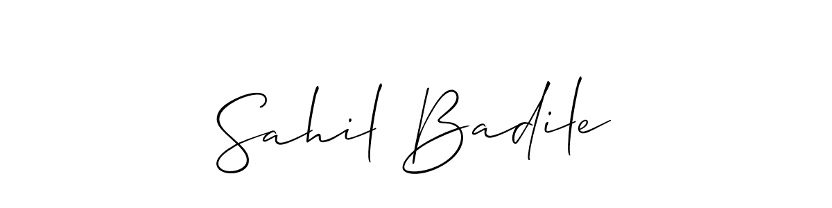 Similarly Allison_Script is the best handwritten signature design. Signature creator online .You can use it as an online autograph creator for name Sahil Badile. Sahil Badile signature style 2 images and pictures png