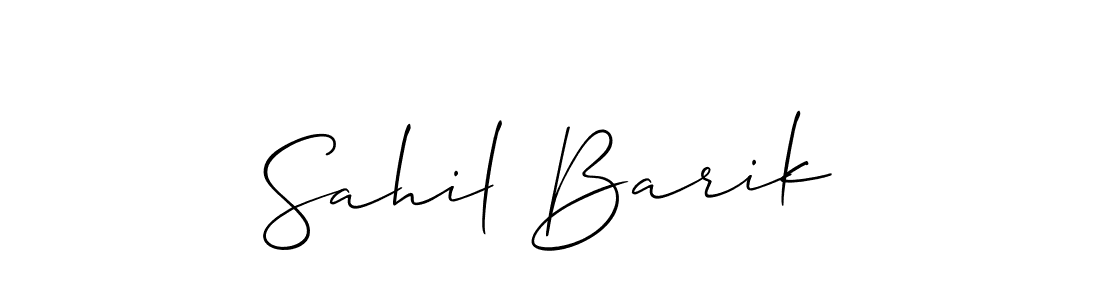 Sahil Barik stylish signature style. Best Handwritten Sign (Allison_Script) for my name. Handwritten Signature Collection Ideas for my name Sahil Barik. Sahil Barik signature style 2 images and pictures png