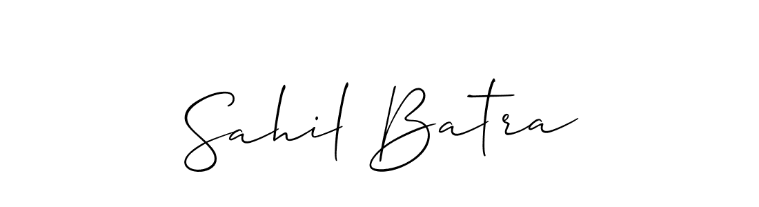 Make a beautiful signature design for name Sahil Batra. With this signature (Allison_Script) style, you can create a handwritten signature for free. Sahil Batra signature style 2 images and pictures png