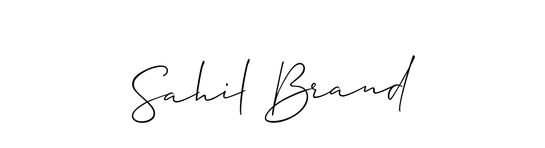 You can use this online signature creator to create a handwritten signature for the name Sahil Brand. This is the best online autograph maker. Sahil Brand signature style 2 images and pictures png