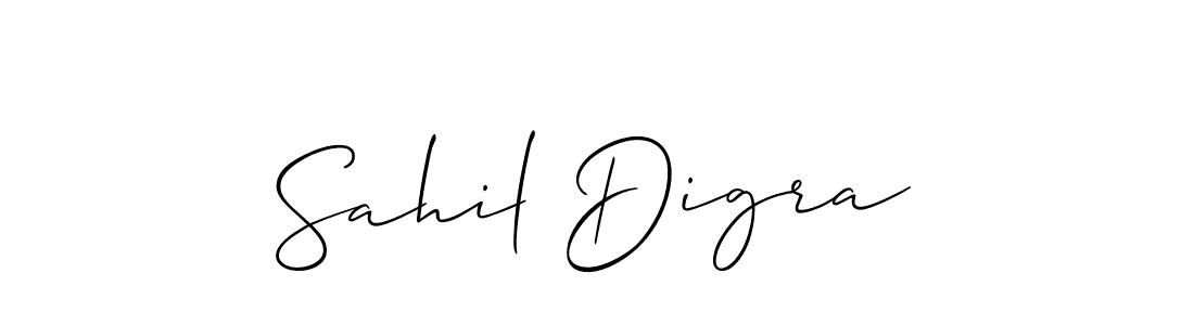 You should practise on your own different ways (Allison_Script) to write your name (Sahil Digra) in signature. don't let someone else do it for you. Sahil Digra signature style 2 images and pictures png