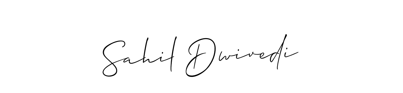 This is the best signature style for the Sahil Dwivedi name. Also you like these signature font (Allison_Script). Mix name signature. Sahil Dwivedi signature style 2 images and pictures png