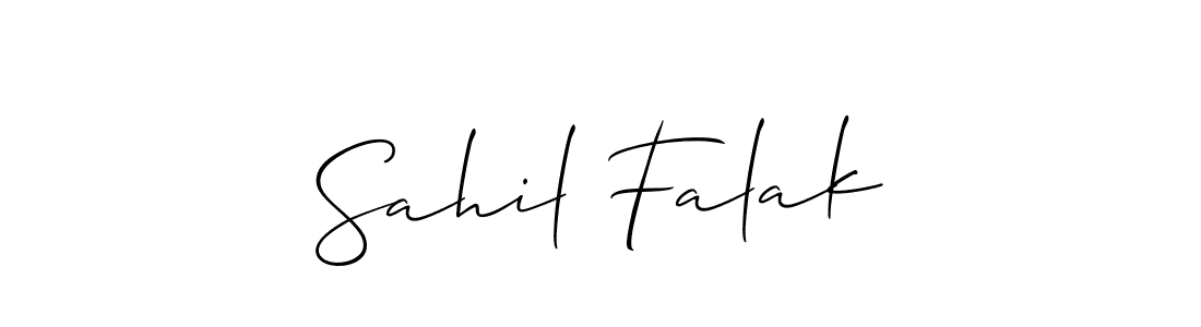 This is the best signature style for the Sahil Falak name. Also you like these signature font (Allison_Script). Mix name signature. Sahil Falak signature style 2 images and pictures png