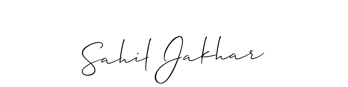 The best way (Allison_Script) to make a short signature is to pick only two or three words in your name. The name Sahil Jakhar include a total of six letters. For converting this name. Sahil Jakhar signature style 2 images and pictures png