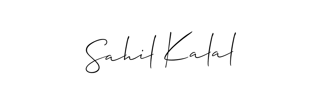 Make a beautiful signature design for name Sahil Kalal. Use this online signature maker to create a handwritten signature for free. Sahil Kalal signature style 2 images and pictures png